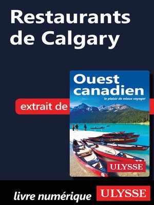 cover image of Restaurants de Calgary